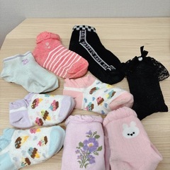 👧🧢🧦キャスケット帽&♡プチタオル&靴下11点set!!中古品の画像