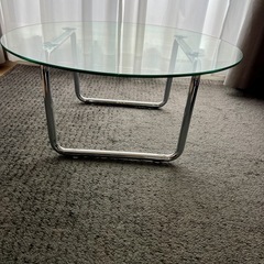 ガラステーブル ローテーブル　の画像