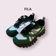 【新品】FILA フィラ スニーカー 25.0cm ブラック/グ...