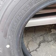 新車外し　Ｎ－ＶＡＮ純正夏タイヤ145/80r12