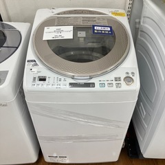 シャープ 電気洗濯機乾燥機 ES-TX8GKS 2022年製 8kg シャープ 電気洗濯