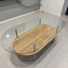 "美品"ガラステーブルの画像