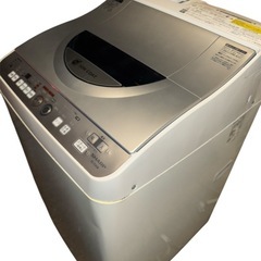 SHARP タテ型洗濯乾燥機 5.5kg Ag+イオンコート ES-TG55K-Sの画像