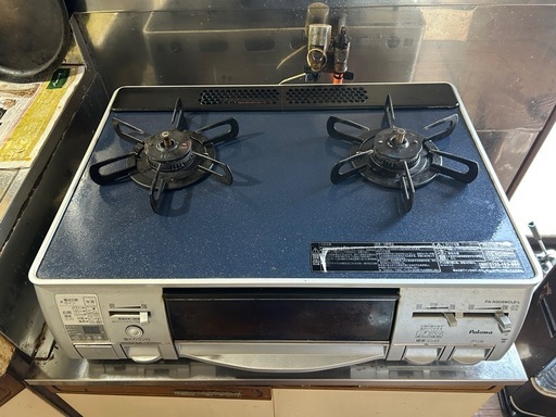 LPガスコンロ ガラストップ パロマ PA-N308WCL2-L オーブンNG
