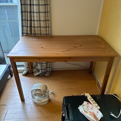 無垢　IKEAテーブル