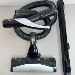 三菱 掃除機 TC-ZXE30P サイクロン式 2015年製 モーターヘッド パワーブラシ キャニスター 動作確認済み MITSUBISHIの画像