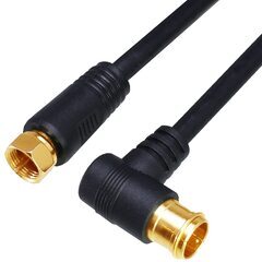 4K8K放送 アンテナケーブル 2m L-F型コネクタ