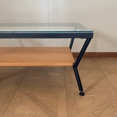 フランフラン/ガラスコーヒーテーブル/ローテーブルの画像