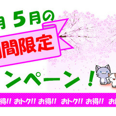 4月5月の期間限定キャンペーン！【カラオケ壱番】