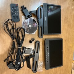 ジャンク品！車用DVDプレイヤー2台セット