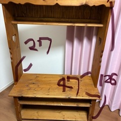 カントリー家具テレビ台の画像