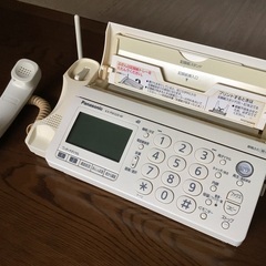 【お取引先が決まりましたので終了】Panasonic 子機1台付きFAX電話器の画像