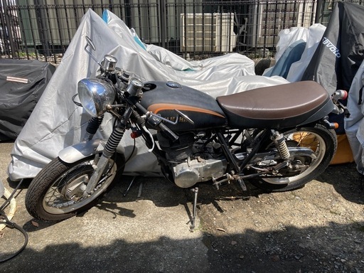 ヤマハSR400 カフェ　75000km キック1発