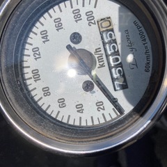 ヤマハSR400 カフェ　75000km キック1発の画像