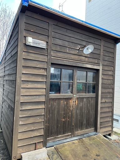 【受付終了】木造  木製  物置  作業小屋