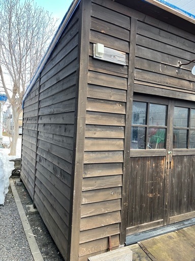 【受付終了】木造  木製  物置  作業小屋