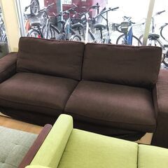★ジモティ割あり★ IKEA 2.5Pソファ ブラウン H75×...
