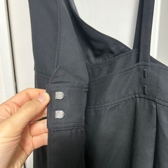 近日処分予定。黒のオシャレワンピース Sサイズ。の画像