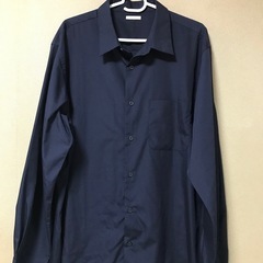 メンズシャツ　ネイビー
