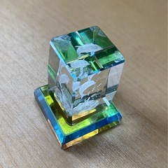 イルカ　ガラス　置き物の画像