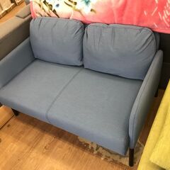 ★ジモティ割あり★ IKEA 2Pソファ ブルー H66×W12...