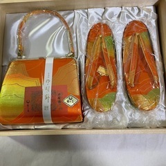 佐賀錦　草履、バッグセットの画像