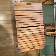 折りたたみベンチセット　キャンプ　テーブル　アウトドアの画像