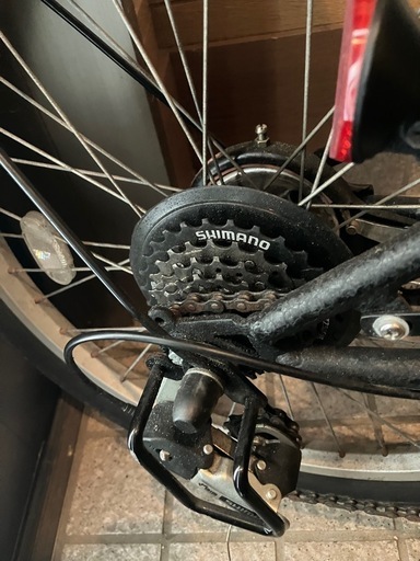 JEEP ジープ 折りたたみ自転車 20インチ 6段変速 カゴ 泥除け 鍵付き