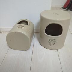 チンチラ・デグー用　砂浴び陶器　ガラス