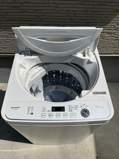 大阪送料無料★3か月保障付★洗濯機★2019年★HW-G55E5KK★S-588 大阪送料無料☆3か月保障付☆洗濯機☆2019年☆HW-G55E5KK☆S-588