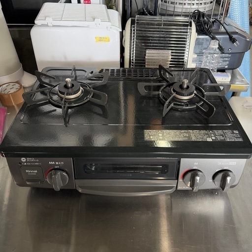 極上品！2022年 リンナイ  ガステーブル   都市ガス12A13A KG35NBKL ホース付