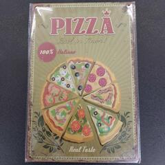 🟦20cm×30cm　Pizza 🍕ピッツァ　ブリキ看板