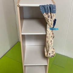 スリム3段カラーBOX(カーテン付き)