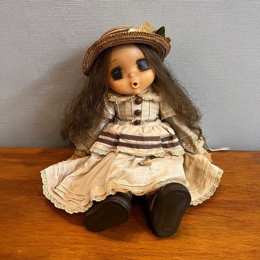 セキグチ マドモアゼル ジェジェ 人形 ソフビ おしゃぶり人形 着せ替え人形 レトロ 全長40cm ヴィンテージ 当時物
