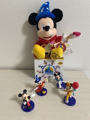 【40周年】ミッキーマウス フィギュアセット＋ぬいぐるみ