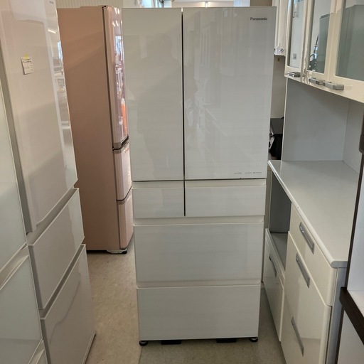 K2503-605 配送不可 Panasonic 冷蔵庫 NR-489HPX-W 2023年製 キズ汚れ有り