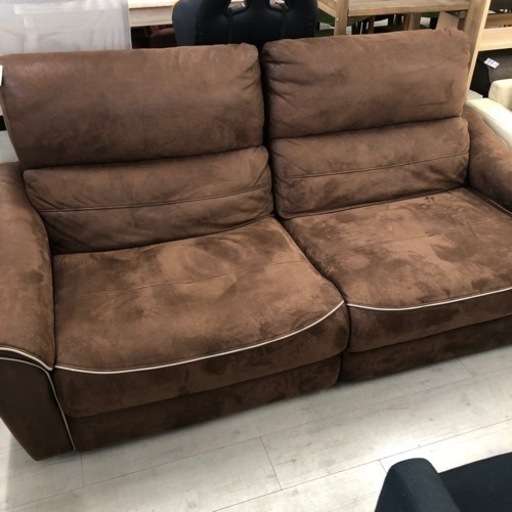 リクライニングソファ　RELAX FORM 2人掛け　ブラウン　【トレファク堺福田店】