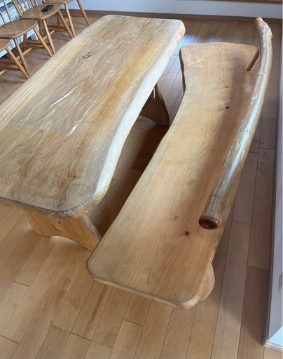 【お話中】一枚板　テーブル　長椅子