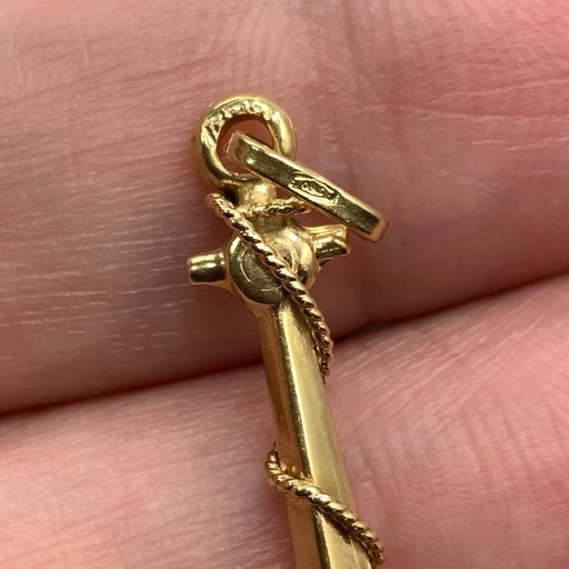 K18 碇　ペンダントトップ　2.1g