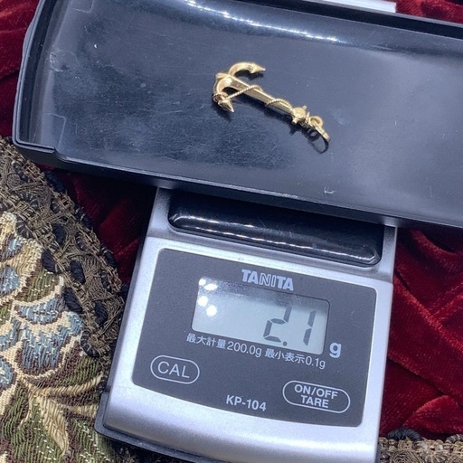 K18 碇　ペンダントトップ　2.1g