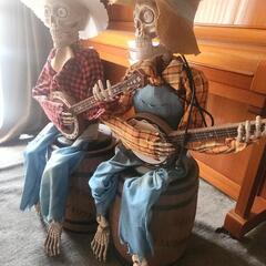 Halloween Banjo Skeletons ハロウィン グッズ コスプレグッズの画像