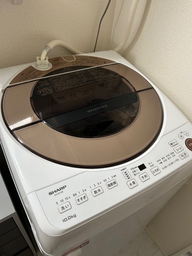 2021年製　SHARP 全自動電気洗濯機　ES-GV10E