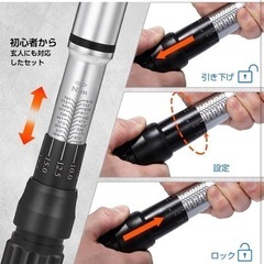 TORUK プレセット型 トルクレンチ 車 タイヤ交換 差込角19mm(3/4インチ)200-800N.m とるくレンチセット ラチェット 専用ケース付き 自動車用の画像