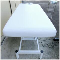 ☆T3283☆整体用ベッド　MEGAMAT ML1　電動昇降式　白  【引取り限定です】の画像