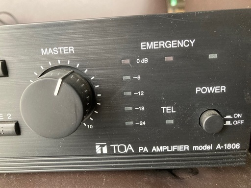 TOA アンプ A-1806 TOA PAアンプ A-1806 パワーアンプ