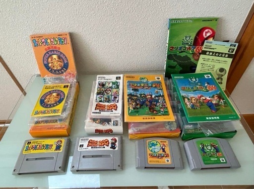 【超美品】スーパーマリオゲームセット（スーファミ・６４）