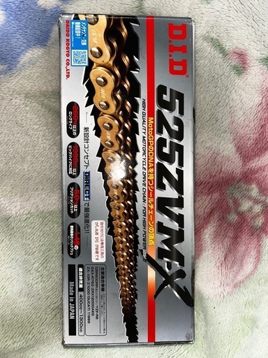 DID ＺＶＭ－Ｘ 525-110L  ゴールドチェーン