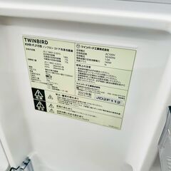 TWINBIRD/ツインバード 冷蔵庫 KHR-FJ15 2022年製 146L 単身向け