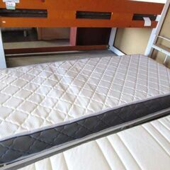 セミシングルベッド マットレス付き 幅85.5×奥行216×高さ69.5cm ホワイト 白 コンセント付き 寝具 家具 ベット 苫小牧西店の画像