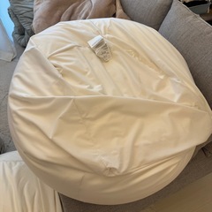 【取引済】無印良品ビーズクッション＋カーペットの画像